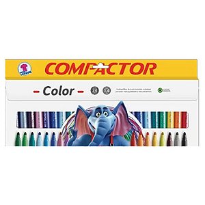 Canetinha Hidrográfica Compactor Color 24 Cores