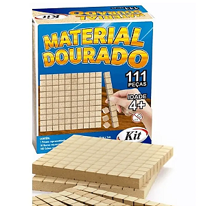 Material Dourado Brinquedo Educativo 111 Peças – Kit