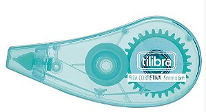Fita Corretiva 5mmx6m Verde Água Tilibra