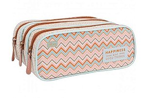 Estojo escolar Triplo Sunshine - Tilibra