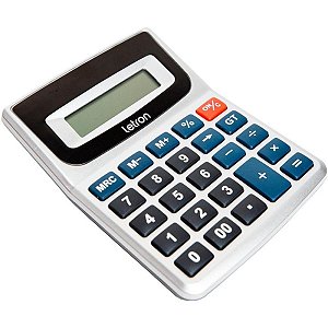 Calculadora de Mesa 8 digitos prata Letron