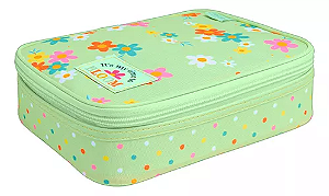 Estojo Escolar Box Grande Académie Floral - Tilibra