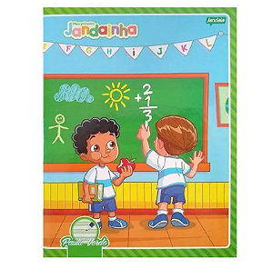 Caderno Caligrafia PAUTA VERDE, 40 folhas - JANDAIA