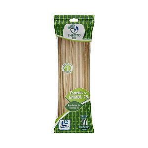 ESPETO THEOTO ECO CHURRASCO BAMBU 25cm 50UN
