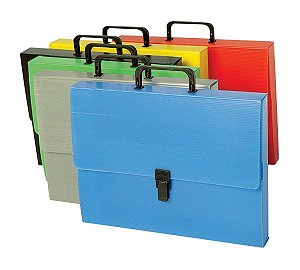 Maleta Poliondas A4 40mm Polibras - Diversas cores