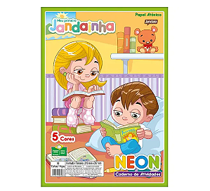 Bloco Papel A4 Criativo Neon 50 Folhas - Jandaia