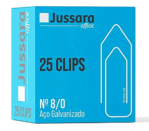 Clips N°8 Aço Galvanizado 25 Unidades - Jussara Office