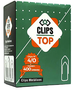 Clips Metálicos 4/0 Clips Top C/400 Unidades