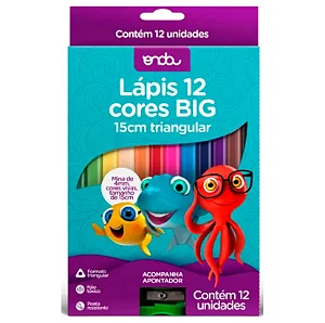 Lápis de cor JUMBO, 12 cores - ONDA
