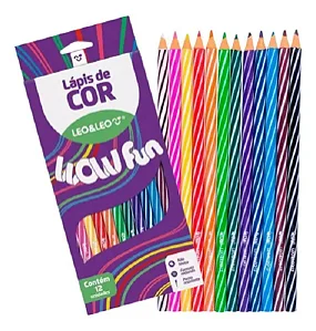 Lápis de cor wow, 12 cores - Leo&Leo