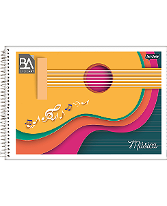 Caderno de música 1/4, 40 folhas - Jandaia