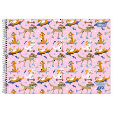 Caderno desenho feminino FLEXÍVEL, 96 folhas - Tilibra D+ CAPAS DIVERSAS