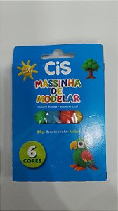 Massa de modelar, 6 cores - CIS