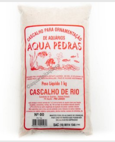 CASCALHO DE RIO P/ AQUARIO Nº 0 1kg