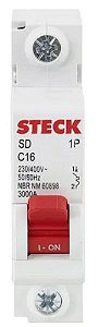 Disjuntor Unipolar Din 16A Steck