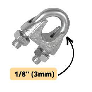 Abraçadeira Clips Galvanizado 1/8 (A)