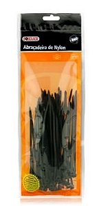 Abracadeira Nylon Preta 200x4,8 Foxlux