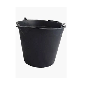 Balde Para Concreto Pvc 12lts Preto Zumplast