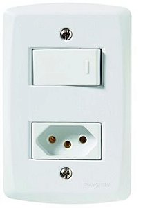 Conjunto Interruptor Paralelo +Tomada 2P+T 10A Lux2-57145/050