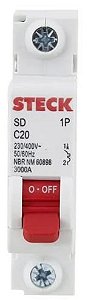 Disjuntor Unipolar Din 20A Steck