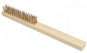 Escova de Aço Com Cabo Pvc 3 Fileiras Compel