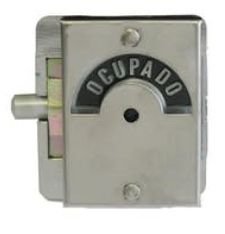 Fechadura Livre/Ocupado Cromado 701 7S 10mm Lockwell
