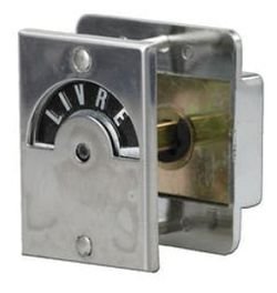 Fechadura Livre/Ocupado Cromado 801 Lockwell