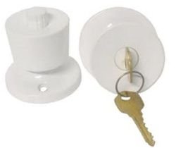 Fechadura Tubular 41416N Branca Lockwell