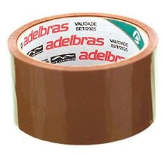Fita Embalagem Marrom 48x40M Adelbras