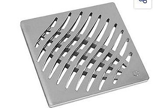 Grelha Quadrada PVC 10cm Cromada Tigre
