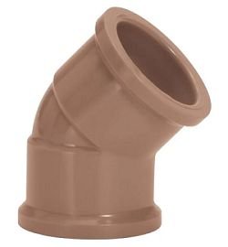 Joelho Pvc Marrom 25Mmx45º Amanco