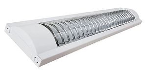 Luminária Aletada Led 2x09 6500K Branco Ourolux