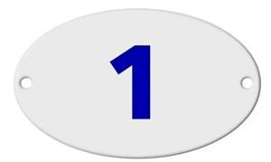 Numero Oval Pvc 1
