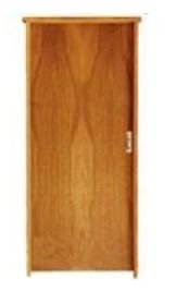 Porta 82 Lisa Imbuia Batente 11cm Esquerda Uniportas