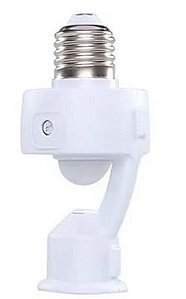 Sensor de Presença Soquete E27 Fotocélula Branco Margirius