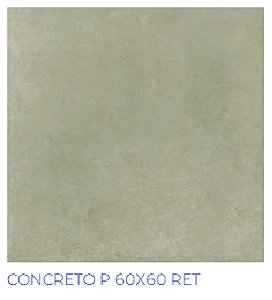 Piso Concreto Plus Hd 60x60 Retificado Cx 2,55 M² - Ceral