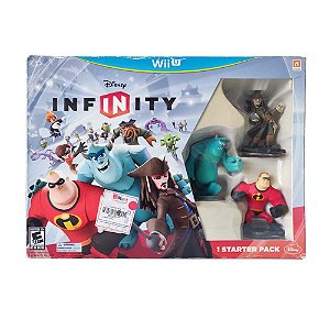 Box Disney Infinity Starter Pack - Wii U + Action Figures