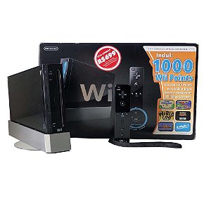 Console Nintendo Wii Black Completo com Caixa