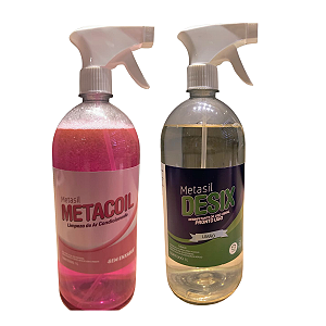 Kit Completo P/ Limpeza E Higienização De Ar Condicionado 1L - Limão