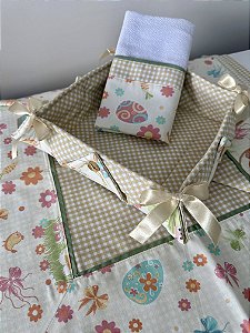 Conjunto de Lanche - Páscoa Xadrez