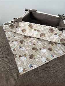 Conjunto de Lanche - Páscoa Marrom