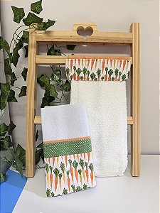 Kit Bate Mãos - Cenoura laranja