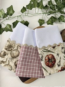 Kit 3 panos - Pomodoro