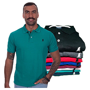 Kit 3 Camisas Gola Polo Masculina Casual 022