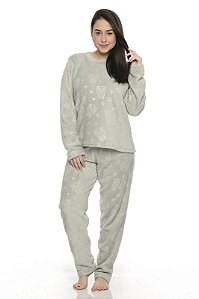 Pijama Ultra Soft Urso Verde