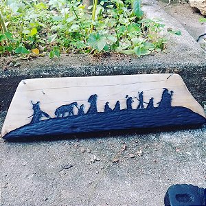 Suporte de Parede p/ Cachimbo - Sociedade do Anel