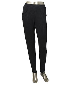 CALÇA LEVE PRETA COM BOLSOS