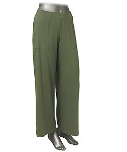 PANTALONA VERDE COM BOLSOS
