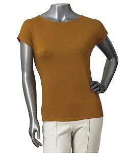 BLUSA BÁSICA GUINÉ TERRACOTA SEM MANGAS