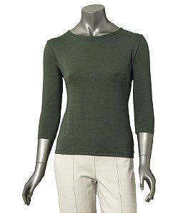 BLUSA BÁSICA GUINÉ VERDE MANGAS 3/4